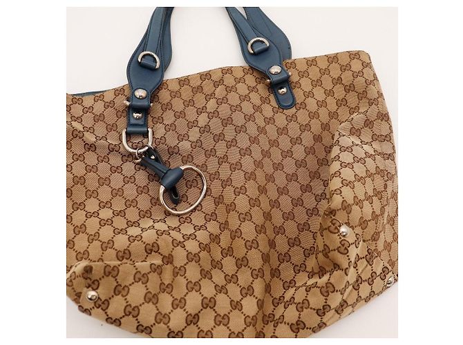 Borsa Tote in tela monogram Gucci Marrone - vista 6