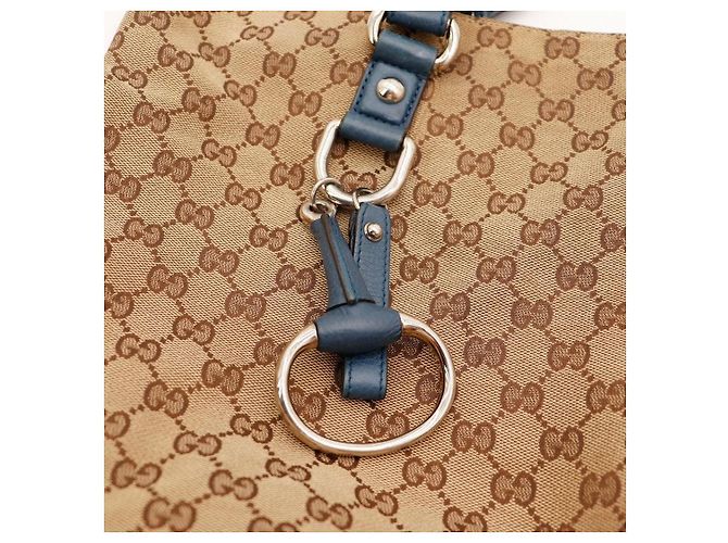 Borsa Tote in tela monogram Gucci Marrone - vista 8