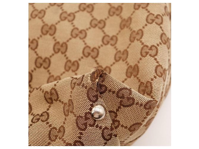 Borsa Tote in tela monogram Gucci Marrone - vista 9