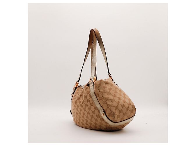 Borsa Hobo in tela Monogram Gucci Beige D'oro - vista 4