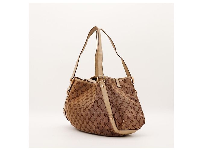 Gucci Monogram Canvas Schultertasche Braun Monogramm - Ansicht 4