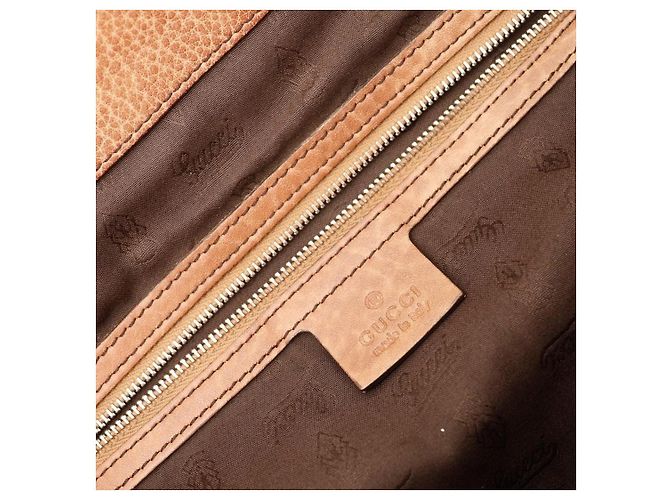 Bamboo Borsa Tote in tela monogrammata e pelle Gucci Marrone Beige - vista 8