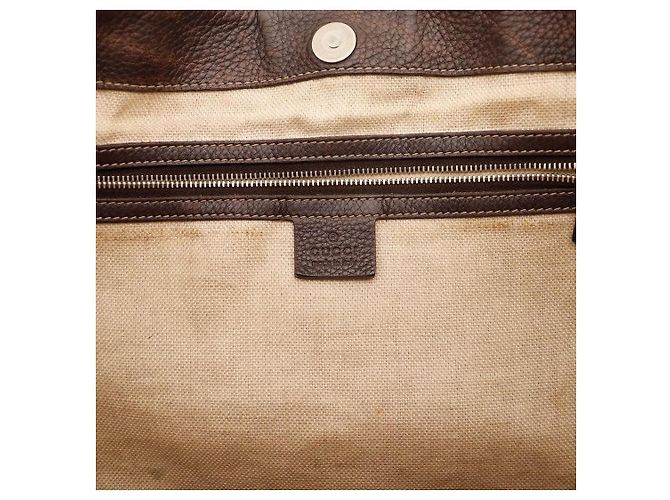 Gucci Monogram Canvas Tote Bag Braun Beige - Ansicht 8