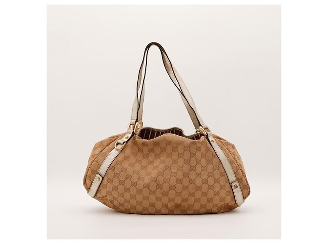 Sac à bandoulière en toile monogramme Gucci Marron - vue 3
