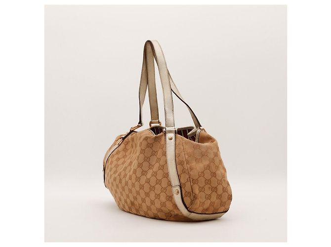 Sac à bandoulière en toile monogramme Gucci Marron - vue 4