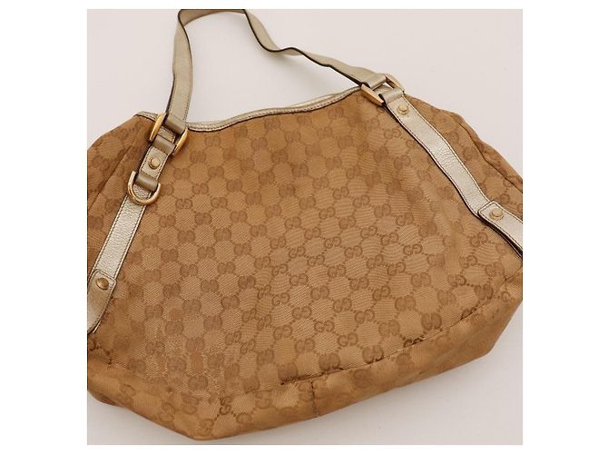 Sac à bandoulière en toile monogramme Gucci Marron - vue 6