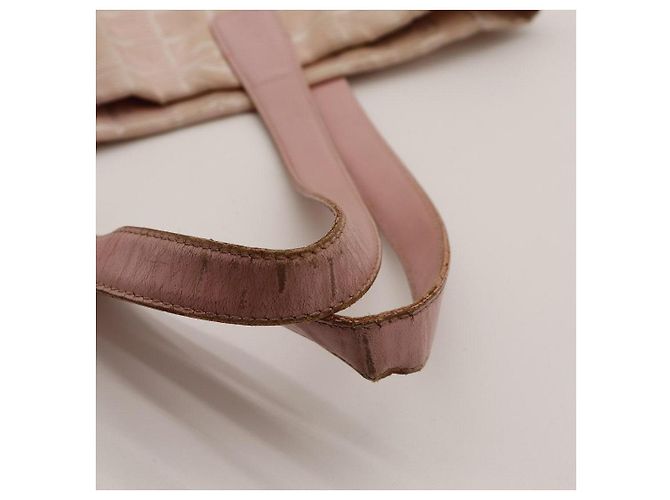 Borsa Tote Chanel in tessuto rosa Beige - vista 12