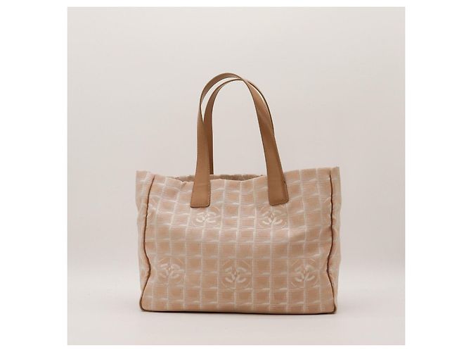 Chanel Cambon Ligne Borsa Tote Beige - vista 3