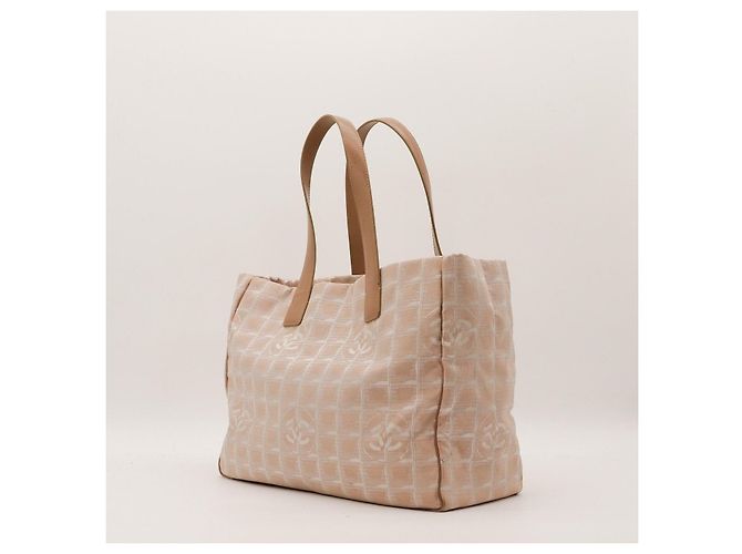 Chanel Cambon Ligne Borsa Tote Beige - vista 4
