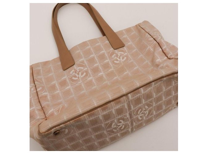 Chanel Cambon Ligne Borsa Tote Beige - vista 6