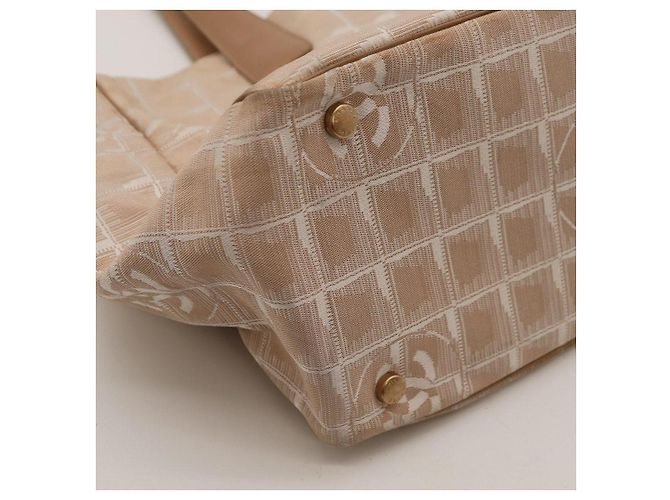 Chanel Cambon Ligne Borsa Tote Beige - vista 9