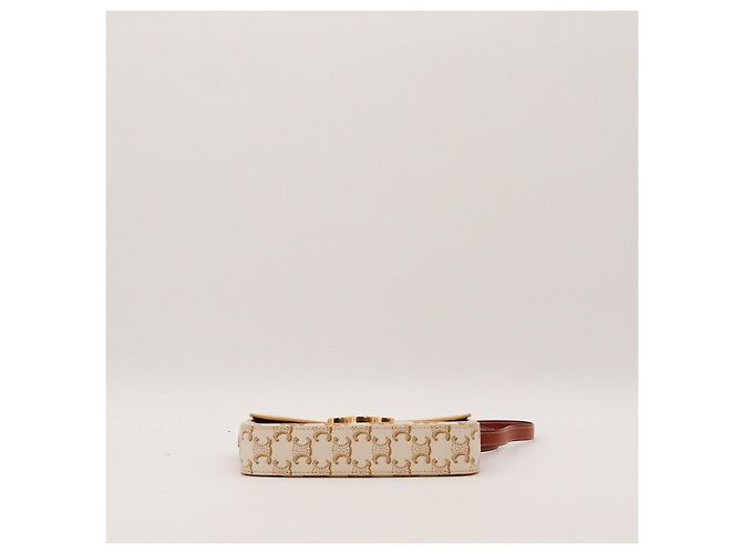 Céline Celine Triomphe Canvas Kleine Tasche Braun Beige - Ansicht 5
