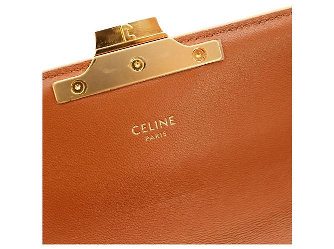 Céline Celine Triomphe Canvas Kleine Tasche Braun Beige - Ansicht 8
