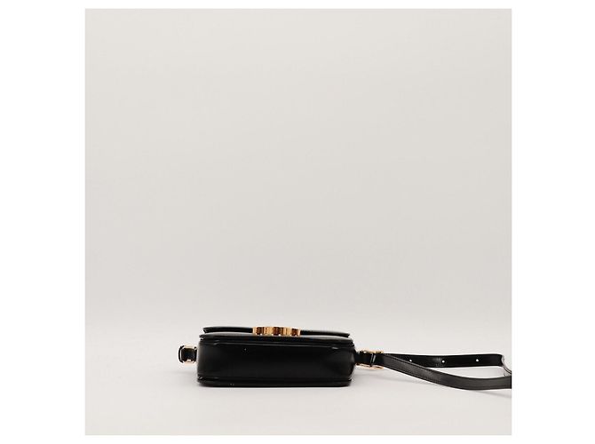 Céline Borsa a tracolla Celine Triomphe in pelle nera Nero - vista 5