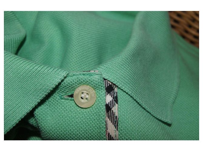 Burberry Polo sin mangas de algodón verde - vista 3