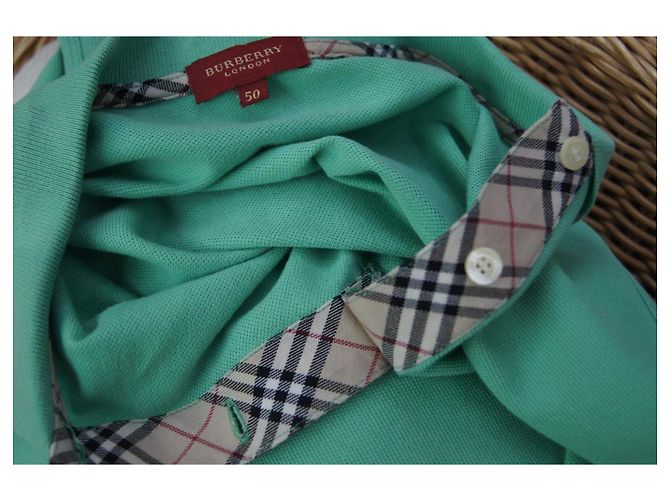 Burberry Polo sin mangas de algodón verde - vista 5