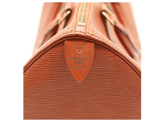 Borsa Louis Vuitton Speedy 30 Epi Leather Marrone - vista 10