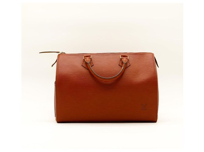 Borsa Louis Vuitton Speedy 30 Epi Leather Marrone - vista 3