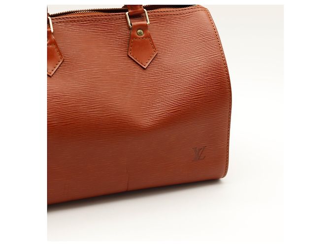 Borsa Louis Vuitton Speedy 30 Epi Leather Marrone - vista 6
