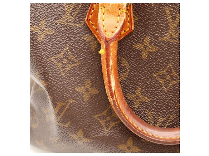 Borsa Louis Vuitton Speedy 30 Monogram Canvas Marrone Monogramma - vista 11