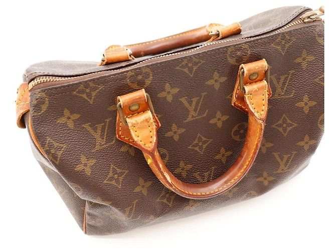 Borsa Louis Vuitton Speedy 30 Monogram Canvas Marrone Monogramma - vista 12