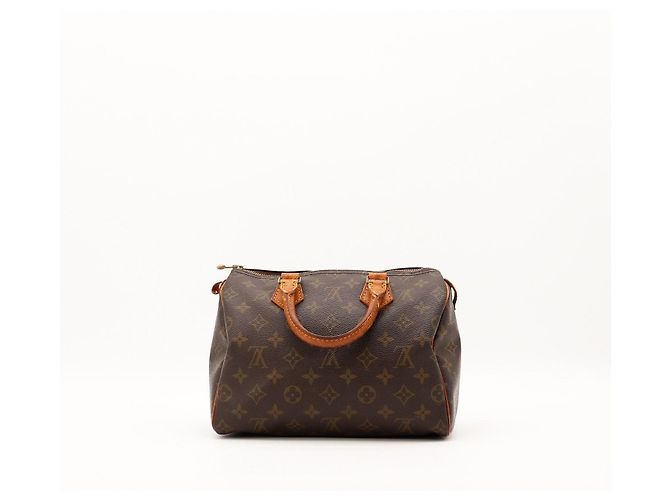 Borsa Louis Vuitton Speedy 30 Monogram Canvas Marrone Monogramma - vista 4