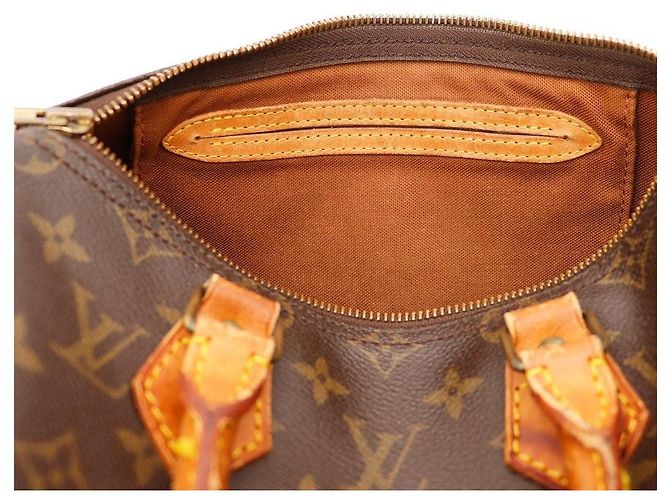 Borsa Louis Vuitton Speedy 30 Monogram Canvas Marrone Monogramma - vista 7