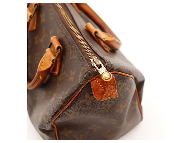 Borsa Louis Vuitton Speedy 30 Monogram Canvas Marrone Monogramma - vista 9