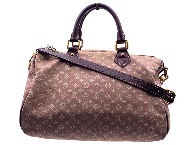Louis Vuitton Borsa Speedy Bandouliere 30 Mini Lin Idylle Monogram Sepia Rosa - vista 3