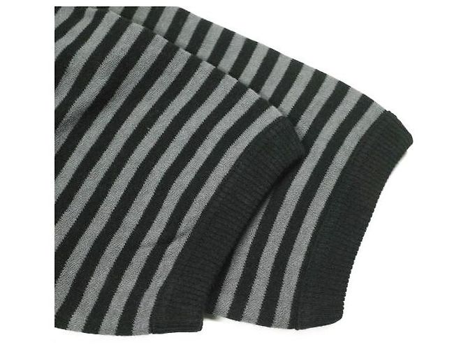 Autre Marque Camiseta de punto de algodón a rayas Slopeslow Negro Gris - vista 6