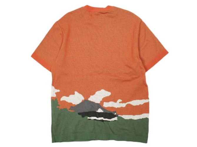 Autre Marque Camiseta de punto de algodón Kota Gushiken Kiyomizu Dera Tee Naranja - vista 2