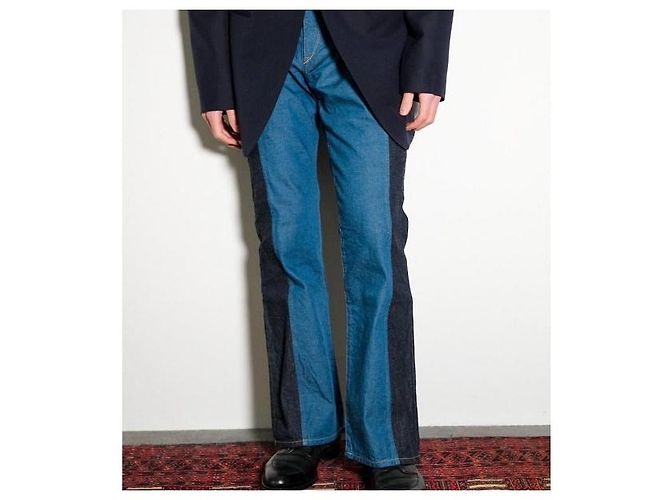 Autre Marque pantalones de denim de algodón renoma SAINT-DENIS Azul - vista 3
