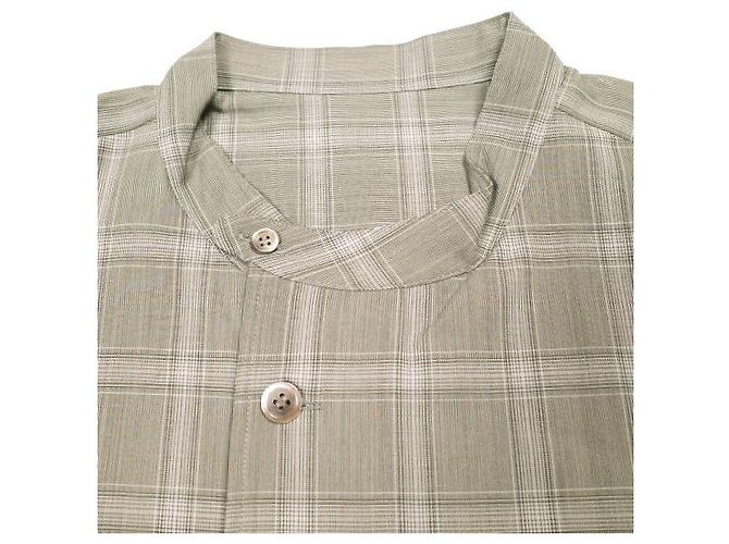 Autre Marque Camicia un/unbient con collo alto in lana Marrone - vista 5