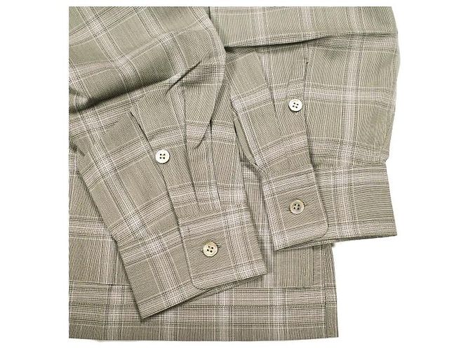 Autre Marque Camicia un/unbient con collo alto in lana Marrone - vista 6