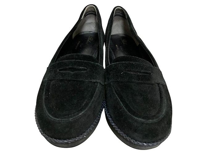 Autre Marque Mocassini con zeppa platform in scamosciato Robert Clergerie Nero - vista 2