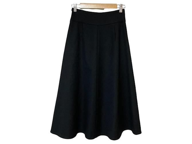 Autre Marque Falda acampanada AP STUDIO Negro - vista 2