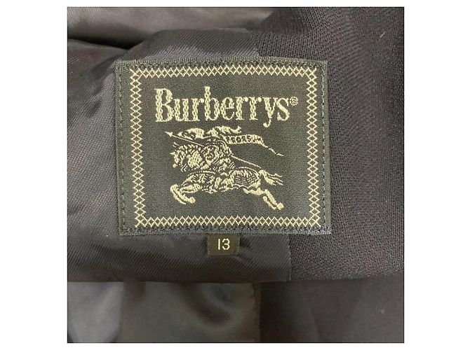 Chaqueta Burberry sin cuello de lana Azul Azul marino - vista 6