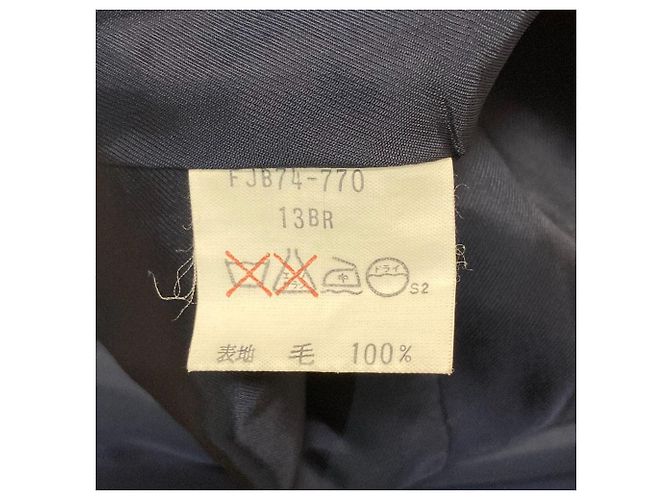 Chaqueta Burberry sin cuello de lana Azul Azul marino - vista 7