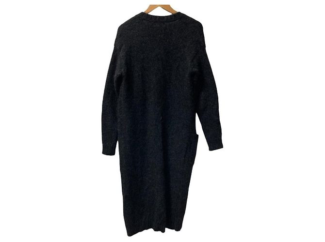 Autre Marque Cárdigan largo de mezcla de mohair Ami Paris Negro - vista 4