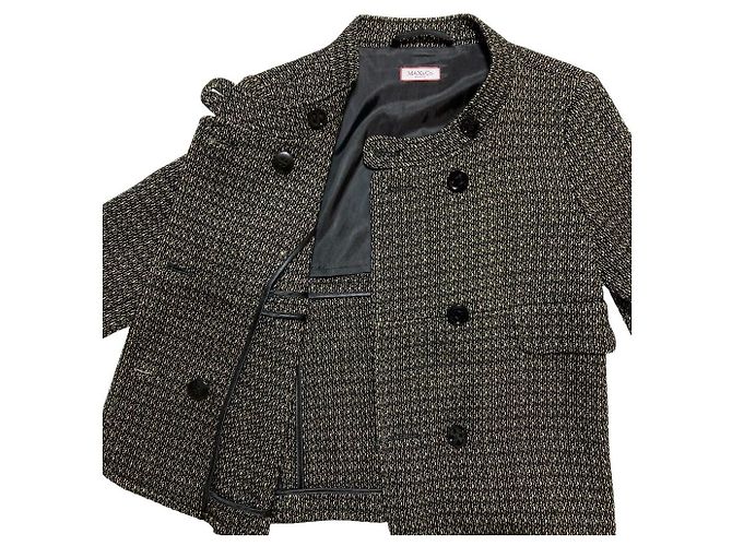 Autre Marque Giacca in tweed doppiopetto MAX&Co. Nero Bianco - vista 3