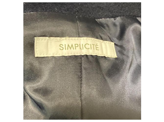 Autre Marque Abrigo de lana Beaver Simplicite W Azul - vista 7