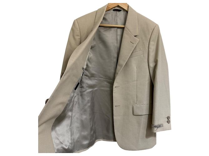 Fendi Single Breasted Tailored Jacket Beige - view 3