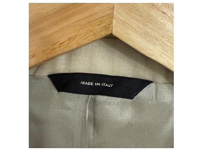 Fendi Single Breasted Tailored Jacket Beige - view 5