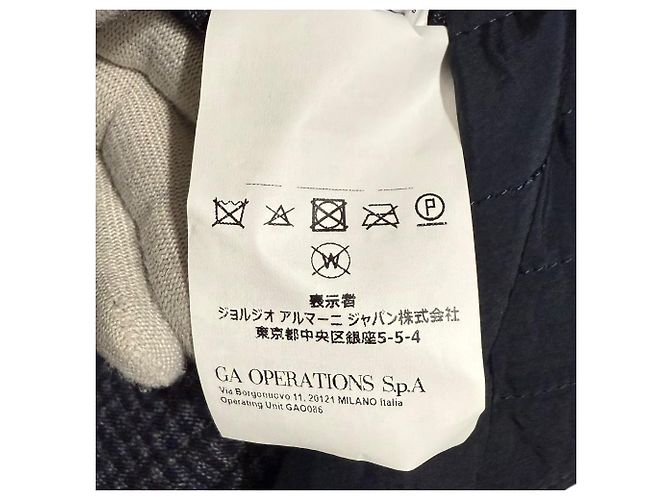 Abrigo con capucha Emporio Armani Azul Azul marino - vista 10