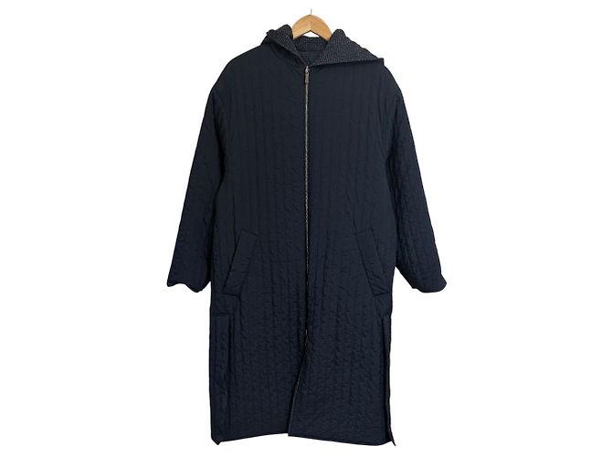 Abrigo con capucha Emporio Armani Azul Azul marino - vista 2