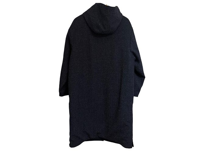 Abrigo con capucha Emporio Armani Azul Azul marino - vista 3