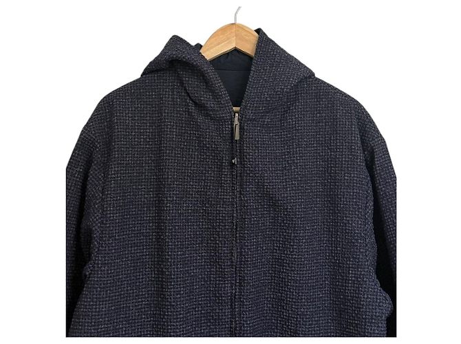 Abrigo con capucha Emporio Armani Azul Azul marino - vista 4