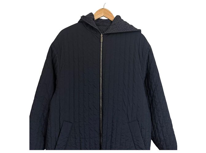 Abrigo con capucha Emporio Armani Azul Azul marino - vista 6