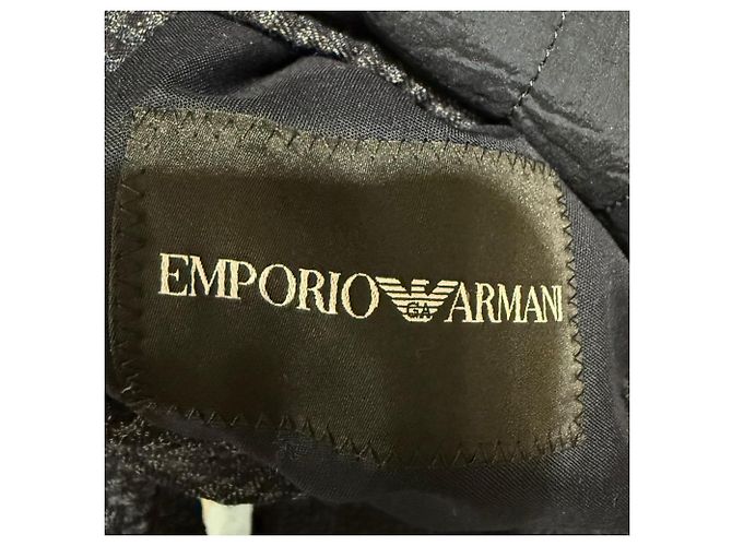 Abrigo con capucha Emporio Armani Azul Azul marino - vista 8