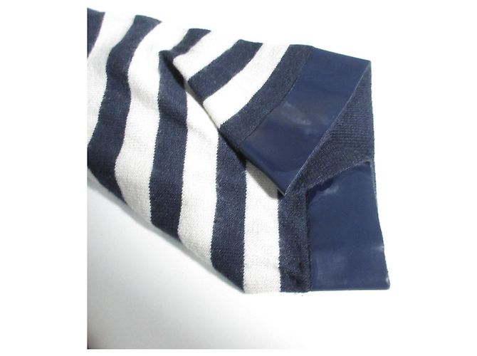 Top de punto a rayas de manga corta Max Mara Azul - vista 10